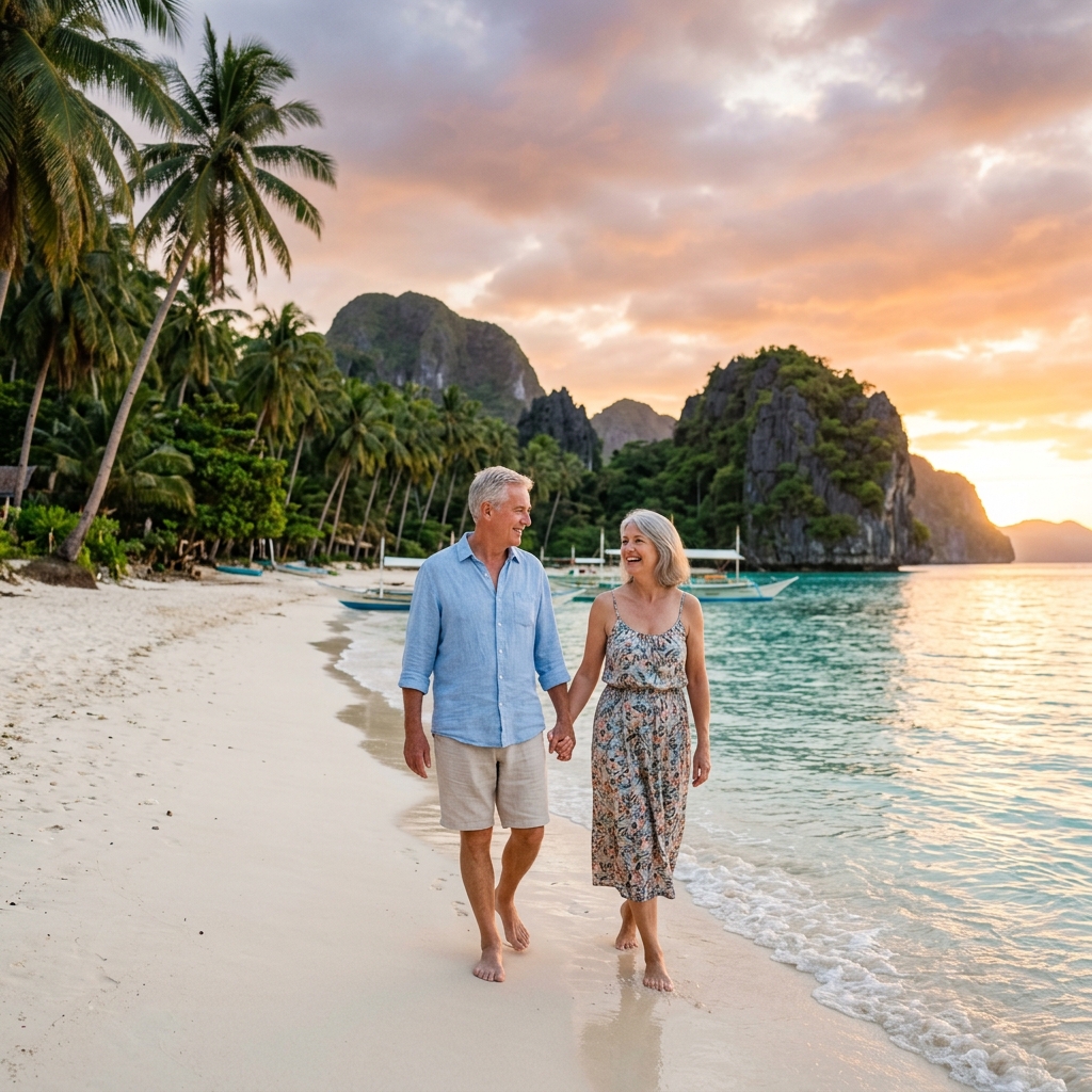 Philippines beach sunset